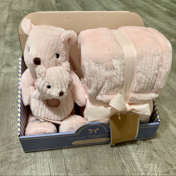 baby girl comforter teddy